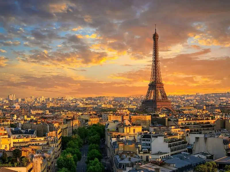 Paris, France - Popular tourist destination